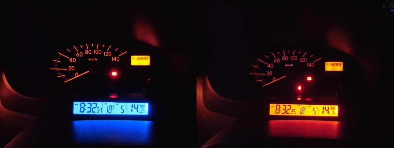 L275vミラバンにraifu Ec 車用 時計 温度計を取り付けました ミラバン 奮闘記録